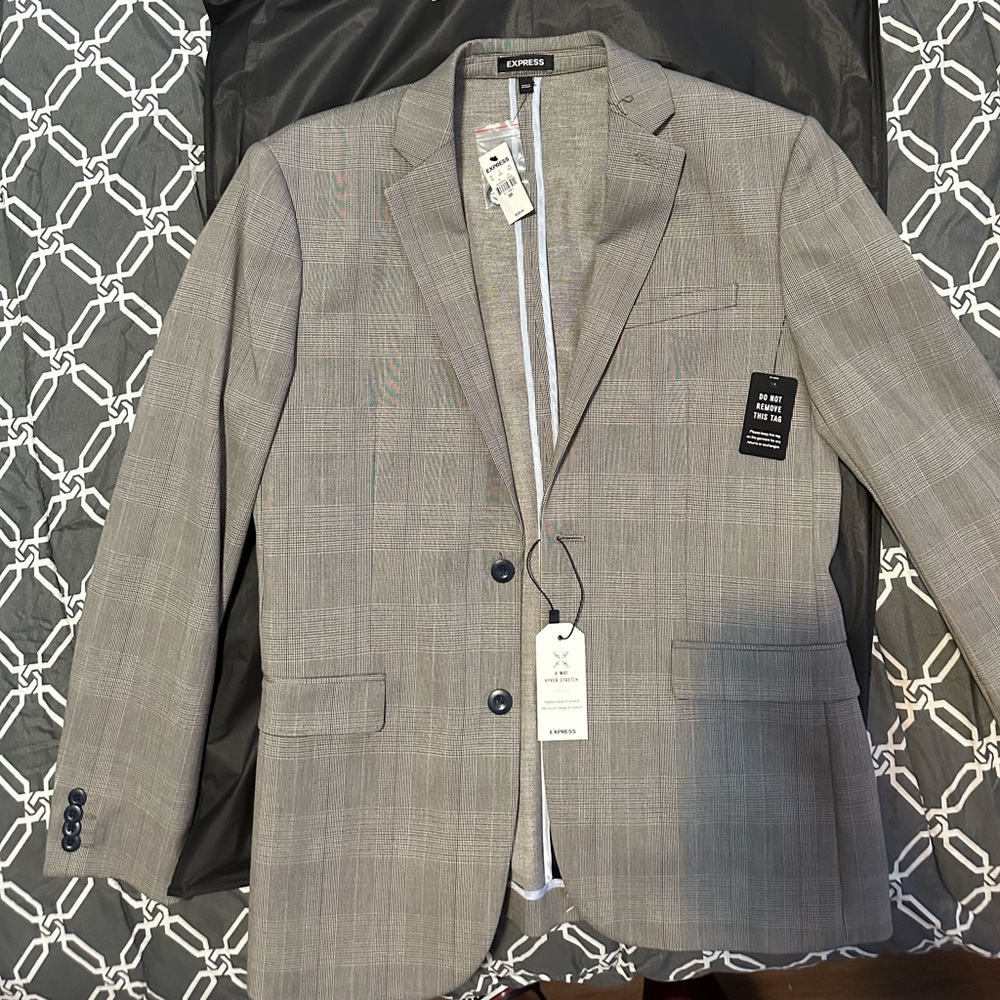 Two piece suit jacket and pants